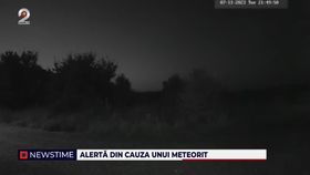 Meteoritul care a fost văzut în România i-a speriat pe salvamontiști! Inițial s a crezut că este vorba despre un avion în flăcări